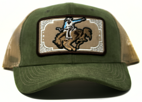 Baseball Cap Western Patch Rodeo, Olive