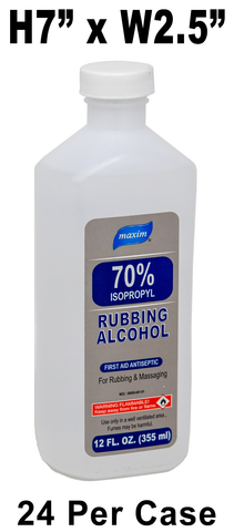 Rubbing Alcohol 70%, 12 FL. OZ.