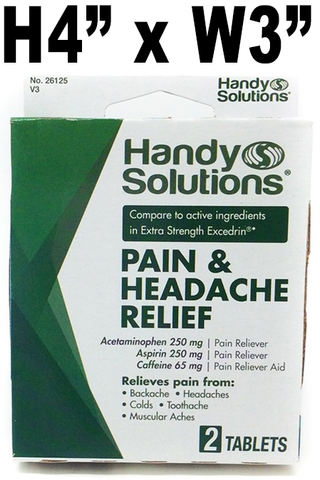 H.S. Extra Strength Pain Relief Green (C/T Excedrin) - 2 tablets