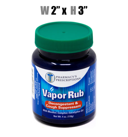 Vapor Rub, Decongestant & Cough Suppressant, 4 Oz