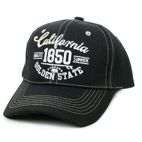 Baseball Cap - California 1850, Black