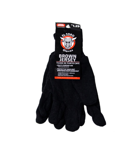 El Toro Gloves - Brown Jersey LG