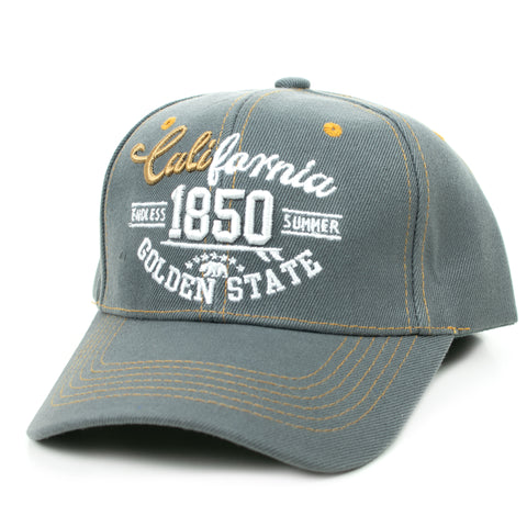 Baseball Cap - California 1850, Grey