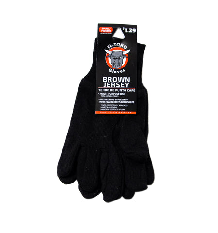 El Toro Gloves - Brown Jersey SM