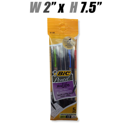 Stationery - Bic Pencil Xtra-Life - 5 Pk