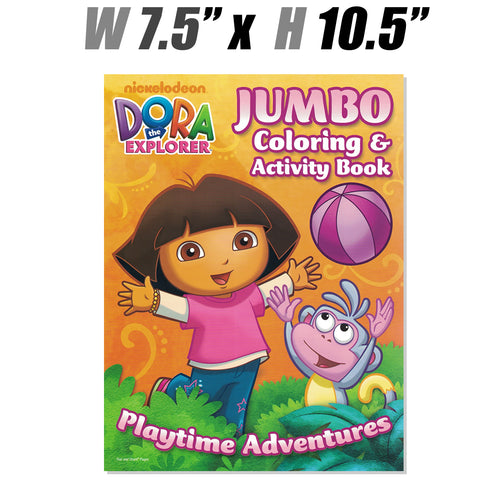 Stationery - Dora the Explorer Jumbo Coloring & Activity Book, Asst