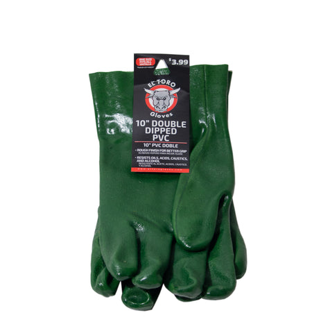 El Toro Gloves - Double Dipped PVC Coated 10"