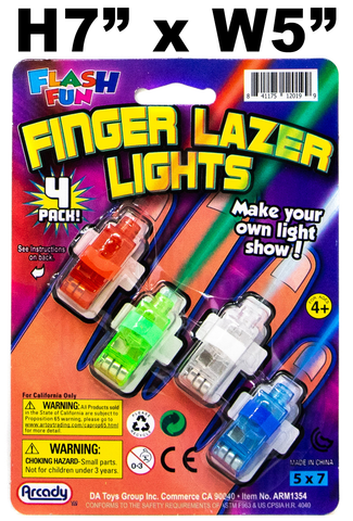 Toys $1.69 - Finger Lazer Lights, 4 Pc
