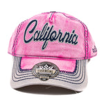 Baseball Cap California Faded Pink