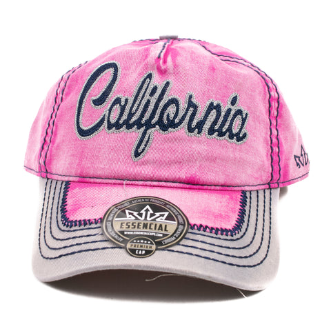 Baseball Cap California Faded Pink