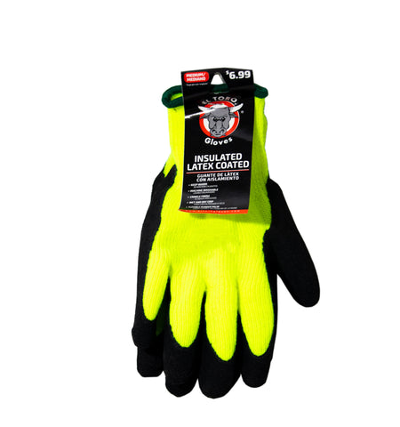 El Toro Gloves - Insulated Latex Coated Work Gloves M