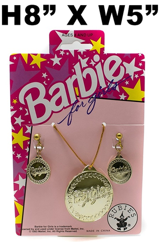 Toys 99¢ - Barbie for Girls Necklace & Earrings Set