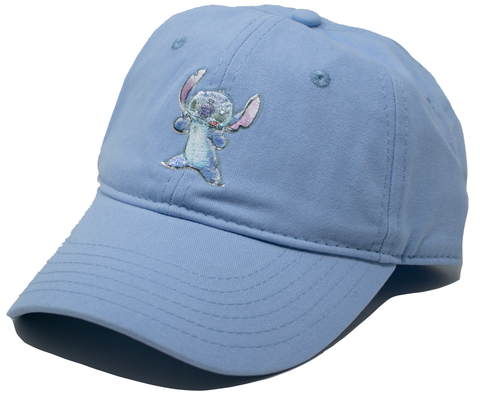 Baseball Cap (Adjustable) - Stitch, Light Blue