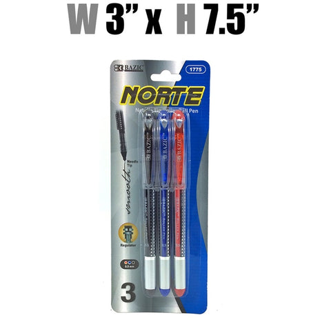 Stationery - Norte Color Needle Pens - 3 pk.