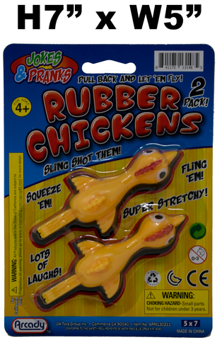 Toys $1.69 - Rubber Chickens, 2Pk
