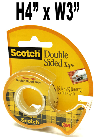 Stationery - 3M Scotch Double Sided Tape 1/2" x 250"