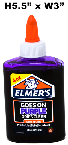 Stationery - Elmer's Glue, Disappearing Purple  4 oz.