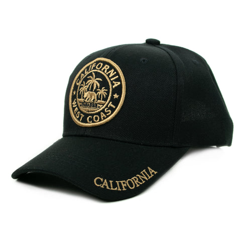 Baseball Cap - California West Coast, Black
