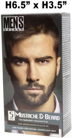 Men's Select Mustache & Beard  - Dark Brown