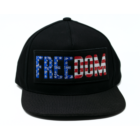 Snapback Cap Freedom Patch, Black