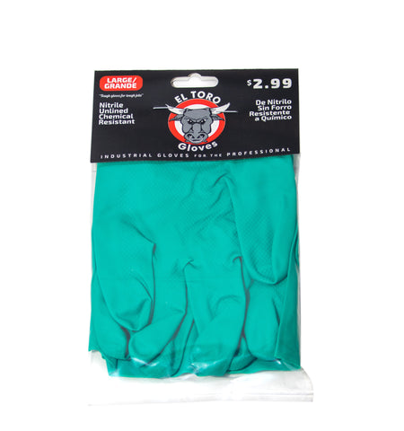 El Toro Gloves - Nitrile Unlined Chemical Resistant-LG