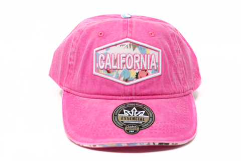 Baseball Cap -  Tropical Cali Patch, Pink