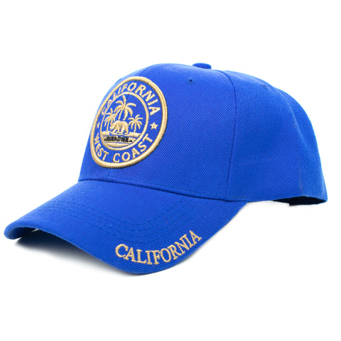 Baseball Cap - California West Coast, Royal Blue