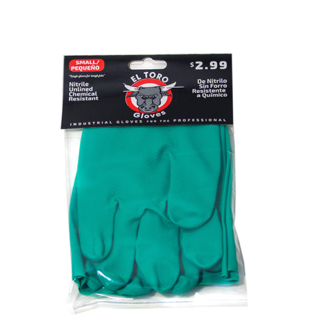 El Toro Gloves - Nitrile Unlined Chemical Resistant-SM