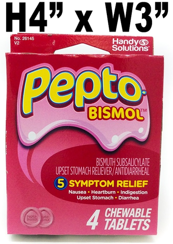 Pepto Bismol - 4 tablets