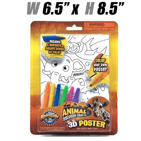 Toys $3.99 - Animal Discovery Crafts, 3D Poster