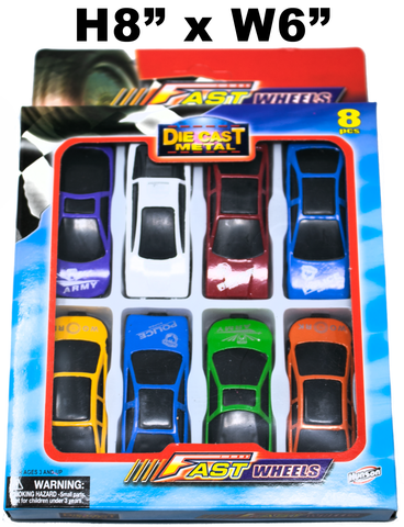 Toys $2.59 - Fast Wheels, 8 Pc Die Cast Cars