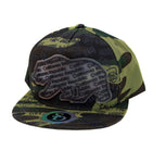 Snapback Cap Cali Print Bear, Camo