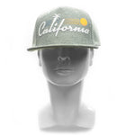 Snapback Cap - California Palm Sun, Heather Grey