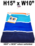 Beach Towels - Blue Multi-Color Stripes(1374) 100% Cotton