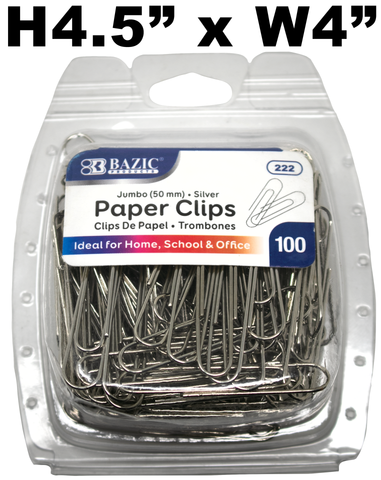 Stationery - Jumbo Paper Clips - 100 ct.