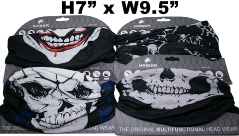 Bandana - Multifunctional Head Wear, Skull Mix, Asst'd