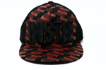 Snapback Cap Hustle Words, Black