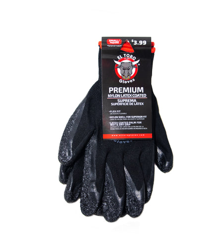 El Toro Gloves - Premium Nylon Latex Coated SM
