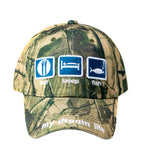 Baseball Cap - Eat Sleep Fish Camo