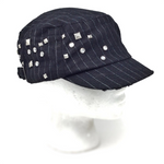 Striped Cadet Hats - Studs, Assorted