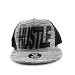 Snapback Cap Hustle, Black/White