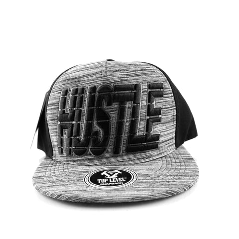 Snapback Cap Hustle, Black/White