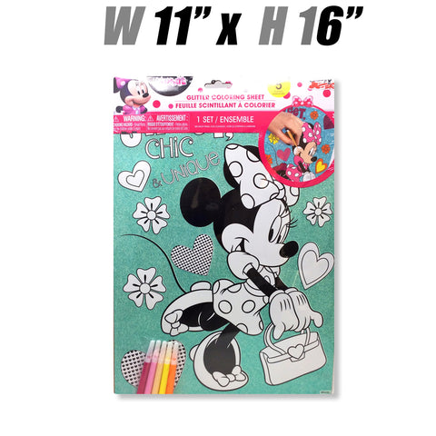 Toys $2.99 - Minnie Glitter Coloring Sheet