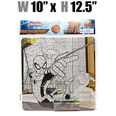 Toys $2.59 - Ultimate Spider-Man Color Your Own Puzzle