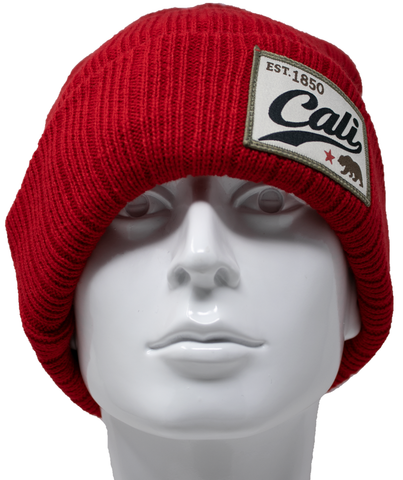 Beanie - Cali Patch Red
