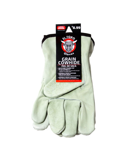 El Toro Gloves - Grain Cowhide Leather LG