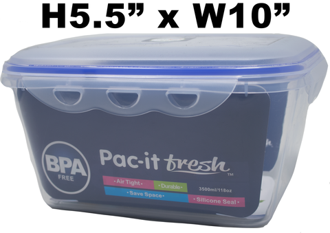 Food Container, 118oz Rectangle Snap