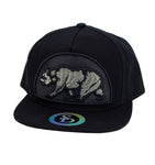 Snapback Cap Cali Bear Dome Patch Black