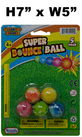 Toys $1.29 - Super Bounce Ball, 5 Pk