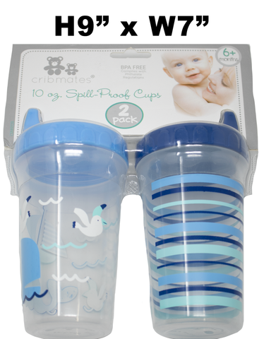 Baby Supplies - Cribmates Spill-Proof Cups 10 oz (CM49228)